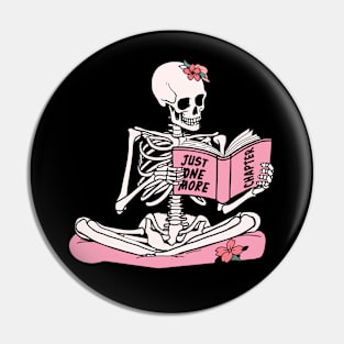 Just one more chapter  bookish Merch book lover, Kindle Smut Reader reading lover e-reader Pin