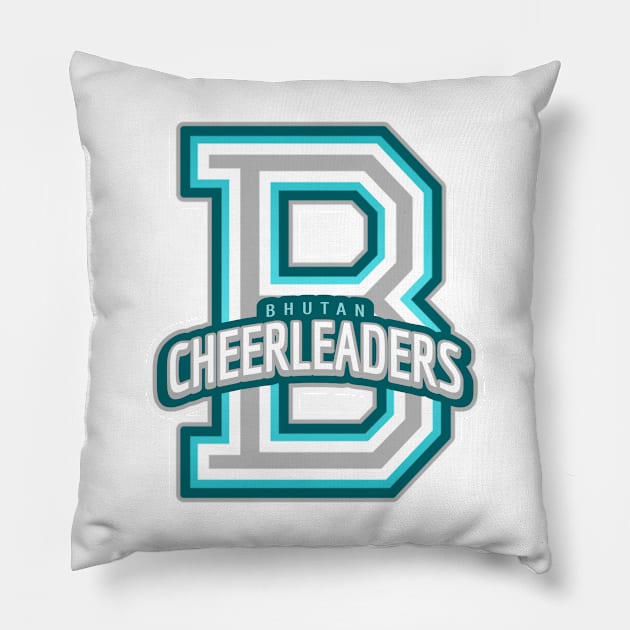 Bhutan Cheerleader Pillow by Tip Top Tee's