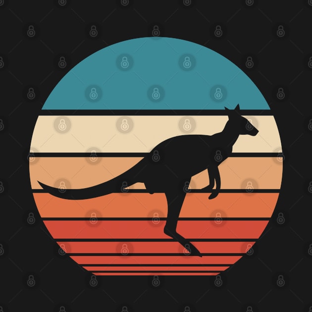 Kangaroo Retro Sunset by FauQy