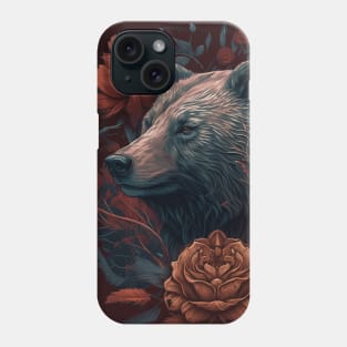 Cute Floral Bear Phone Case