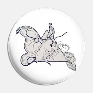 Abstract Moth Pin