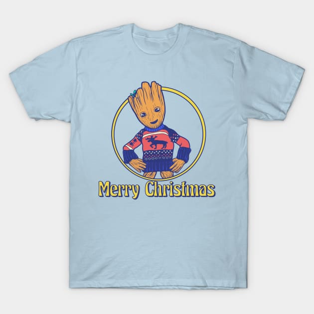 Baby Groot Guardians of the Galaxy Christmas Tree T Shirt - teejeep