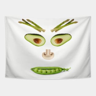 Vegan Face3 Tapestry