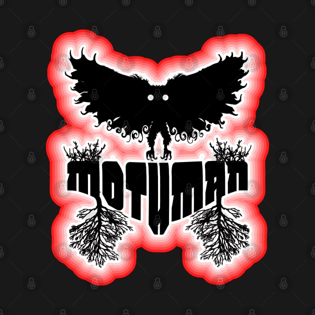 Mothman West Virginia Wing Humanoid Moth Retro Vintage by National Cryptid Society