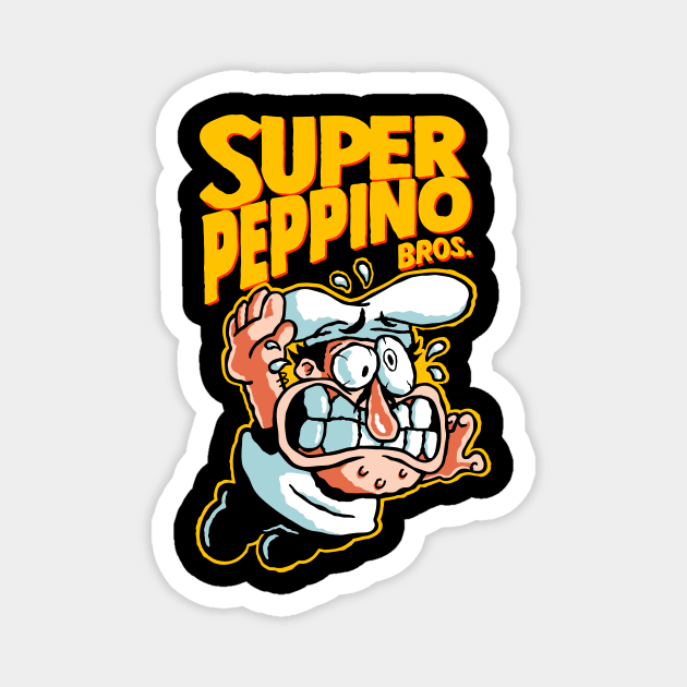 Super Peppino v2 Magnet by demonigote