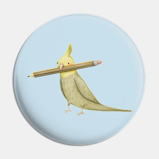 Cockatiel & Pencil Pin