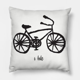 i bike cycling design Pillow