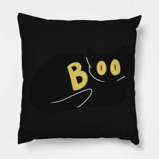 Halloween Boo Cat Pillow