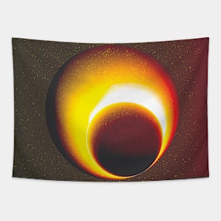 Cosmic Gold Planet Tapestry