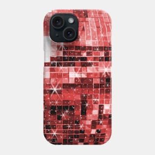 Twinkle Red Disco Ball Pattern Phone Case