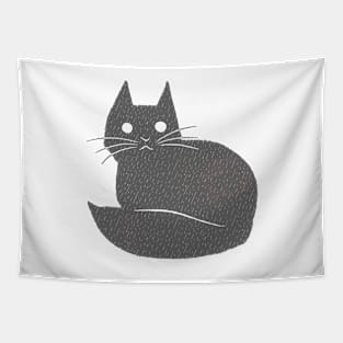 Rainy Grey Cat Tapestry