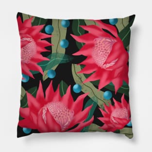 Native Australian flowers Pillow