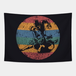 Retro MMA Logo Tapestry