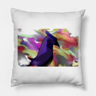 the crow in mind Pillow