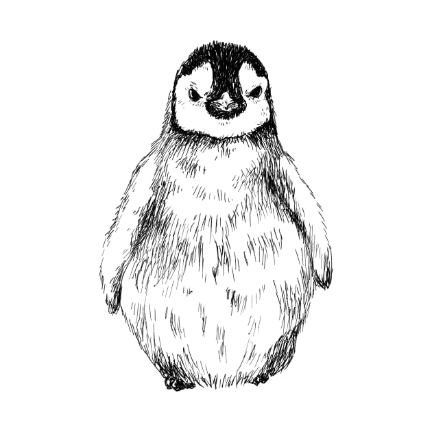 Cute penguin print by rachelsfinelines