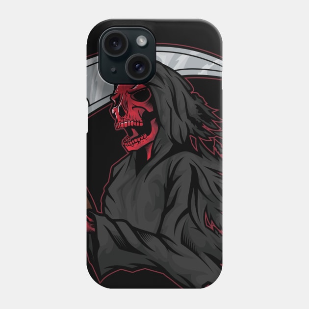 The Red Reaper Phone Case by vecturo