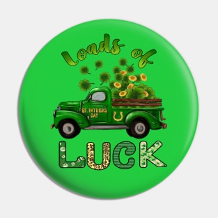 Loads of Luck Truck Shamrocks Toddler St Patrick's Day Fun Pin