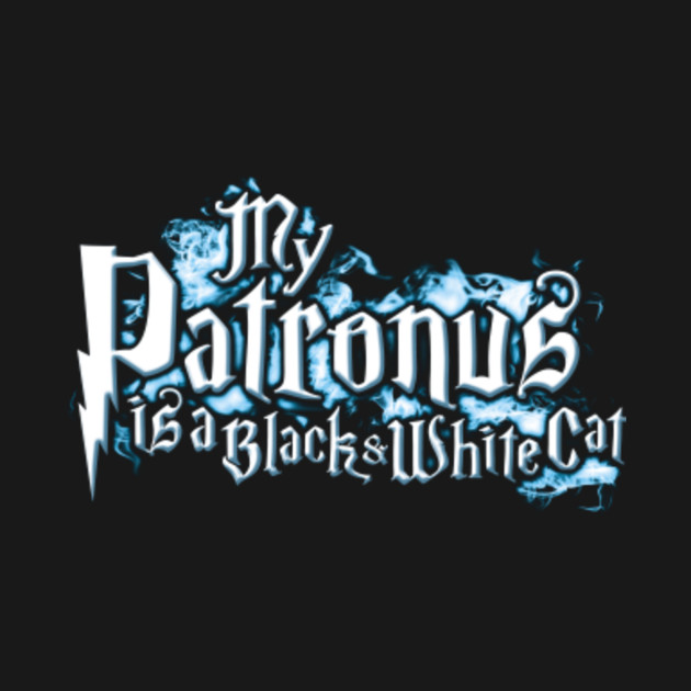 My Patronus is a Black & White Cat Blackandwhitecat TShirt TeePublic