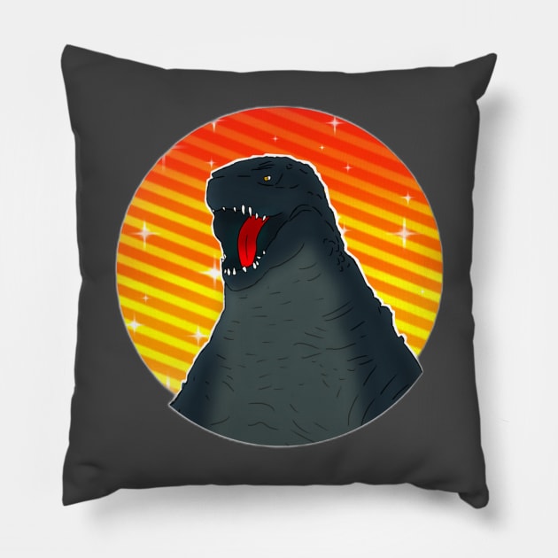 Godzillas is Coming ! Pillow by People's Tee