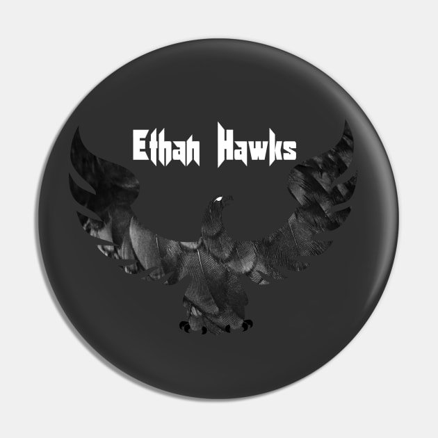 Ethan Hawks Black Hawk Design Pin by FBW Wrestling 