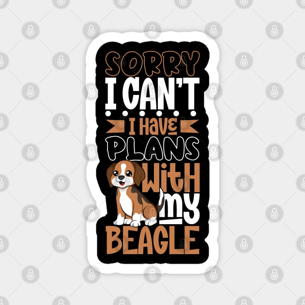 I have plans with my Beagle Magnet by Modern Medieval Design