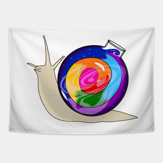 Cute Magic potion snail Tapestry by RavenRarities