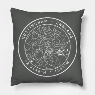 Nottingham Map Pillow