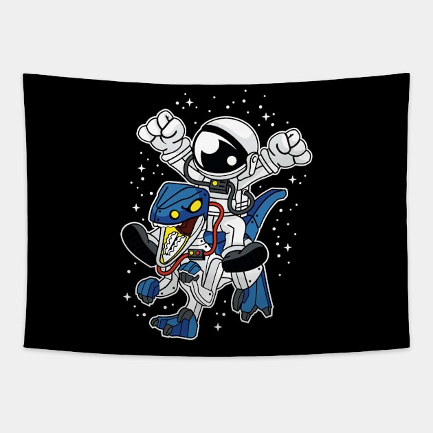 Comic - Astro Dino Robot - dark Tapestry by ShirzAndMore