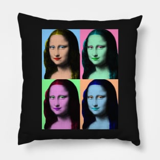 Pop Art Mona Lisa Pillow