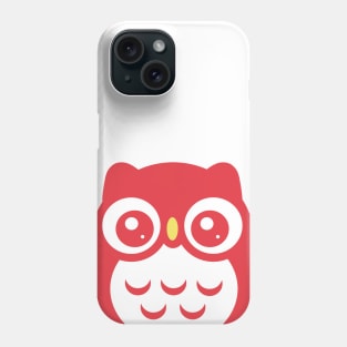 Red Cute baby Owl Phone Case