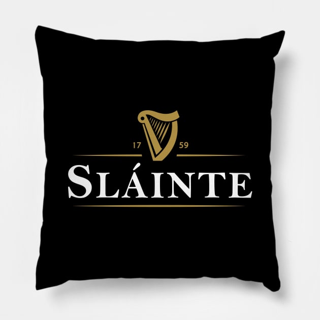 Slainte Irish Drink Pillow by The Gift Hub