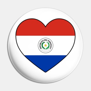 Heart - Paraguay Pin