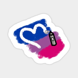 Bi Pride Flag Tag Magnet