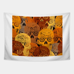 Halloween sugar skulls Tapestry