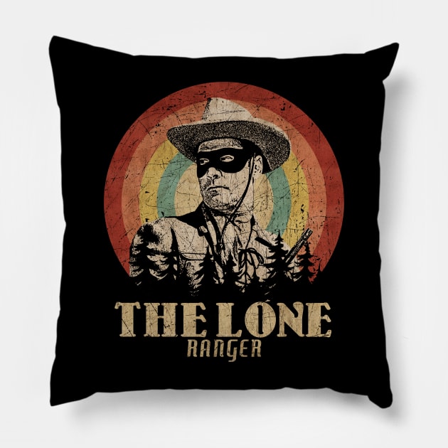 Retro Sunset The Lone Ranger Pillow by Next And Stop