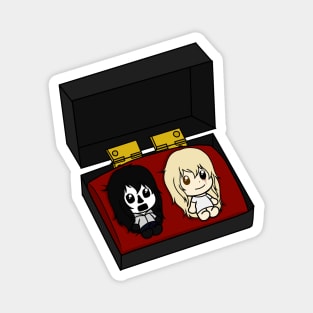 kate the chaser and suicide sadie chibi figure Magnet