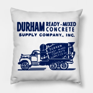 Retro Vintage Durham NC Concrete Pillow