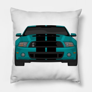 MUSTANG SHELBY GT500 TEAL Pillow