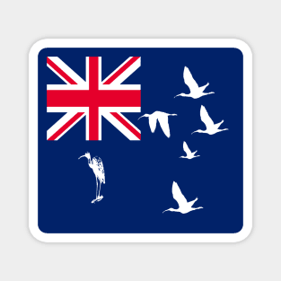 Straya Australia Flag Blue Ensign With Ibises Magnet