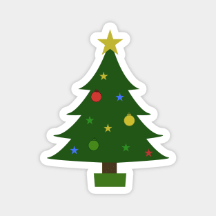 Christmas Tree Illustration Magnet