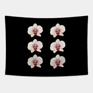 Orchid Flora Wildflower Bloom Vintage Since Established Tapestry