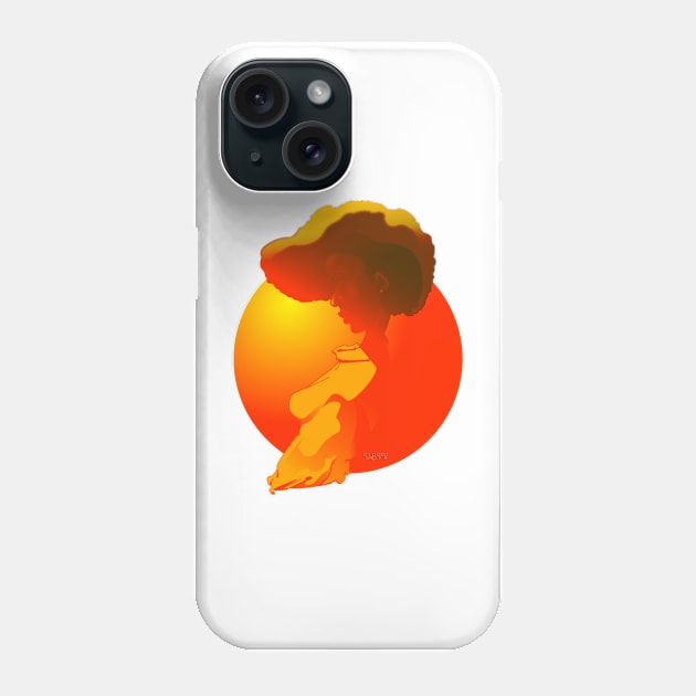 The Chick Sunset_version 2 Phone Case by UBiv Art Gallery