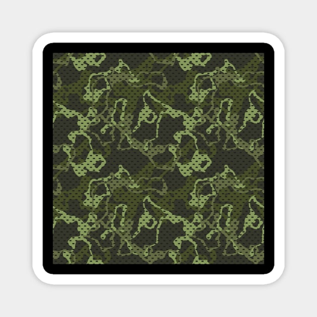 Camo Pattern Magnet by aquariart