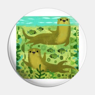 Otters! Pin