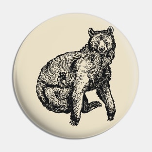 A Levity of Animals: Bear Necessities Pin