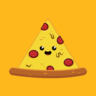 cute pizza flat design T-Shirt