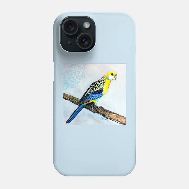 Pale headed Rosella Phone Case by SkyeElizabeth