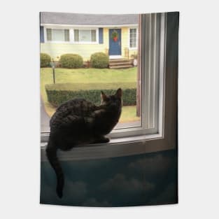 Kitty in the Window Tapestry