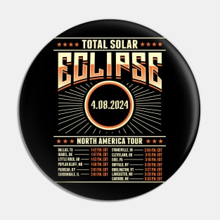 Total Solar Eclipse 2024 North America Tour Pin