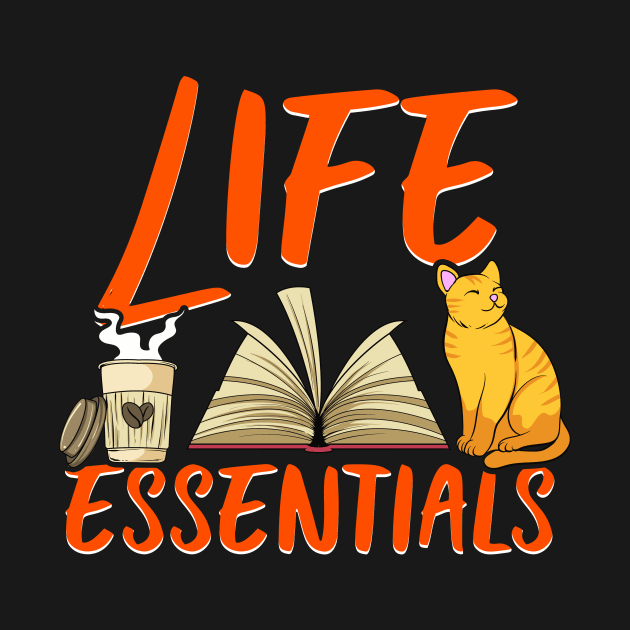 Adorable Life Essentials: Coffee Books & Cats by theperfectpresents